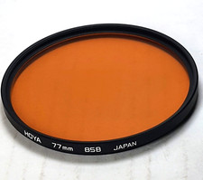 Genuine Hoya 77mm 85B 85-B 85 B Color Conversion Glass Lens Filter Japan 77 mm  picture