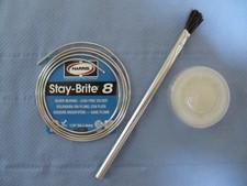 HARRIS STAY-BRITE 8 KIT includes 1/2 ounce  STAY-CLEAN paste flux and acid brush picture