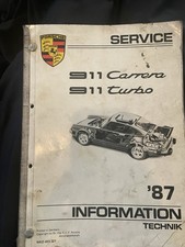 1987 Porsche Service 911 Carrera Turbo Information Technik ‘87 picture