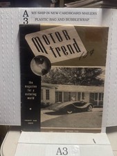 Vintage Motor Trend Magazine October 1949 picture