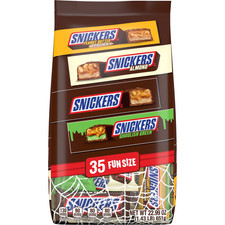 Snickers Fun Size Chocolate Halloween Candy Variety Assortment - 35 Ct Bulk Bag picture