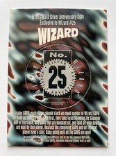 1993 Wizard Magazine #25 Silver Anniversary Promo GOP GOPS POG Slammer Card NM picture
