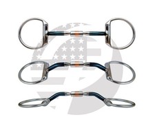 Sweet Iron EggButt Horse Bit Comfort Barrel Bits, Blue Alloy Sweet Iron Bit picture