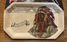 ANTIQUE ROYAL DOULTON HIAWATHA SANDWICH TRAY RARE HARD TO FIND picture