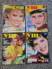 Lot Of 4 Young Miss Magazines 1985  Amy Owen Advertising Fashion Apparel picture