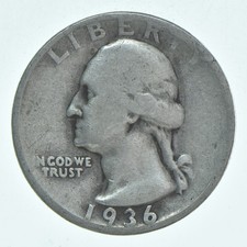1936-D Washington Quarter Average Circ picture