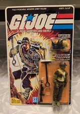 Vintage 1985 Hasbro GI Joe Alpine Mountain Trooper MOC Peach Card Sealed Nice picture