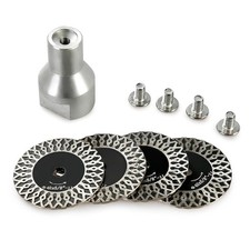 LOZLIN 5-PC 40Mm Diamond Engraving Blade Saw Kit Removable Flange 5/8-11 Thread picture