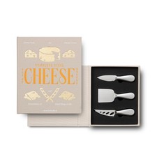 PrintWorks The Essentials, Cheese Knife Set – 3 Pieces Stainless Steel Gif picture