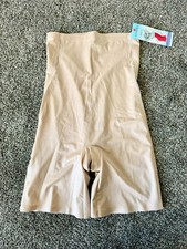 Women's Assets by Spanx Shapewear XL Beige Scalloped High-Waist Mid-Thigh picture