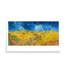 Vincent Van Gogh Wheatfield with Crows Dutch 1890 Fine Art Print Poster picture