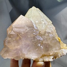 1.5Lb Large Natural Cathedral Elestial Amethyst Crystal Cluster Statement Pc Dec picture