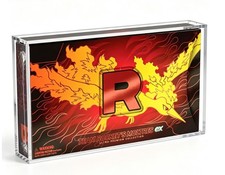 Pokemon Team Rocket Moltres UPC Display Magnetic Acrylic Case UV Protection picture