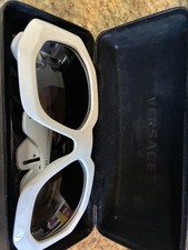 Versace VE4424U Medusa Biggie Sunglasses White Gold 56mm Made Italy w/ Case picture