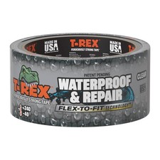 T-REX Brand Waterproof and Pool Repair Tape, 1.88 in x 30 Ft, Clear, 1 Roll picture