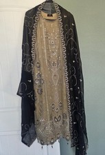 Indian Pakistani Tradition Designer Shalwar Kameez Embroidery Dress picture