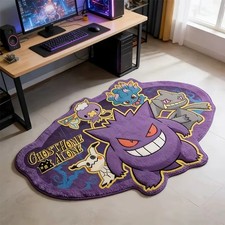 Gengar Rug Pokemon 50x50cm Soft Cartoon Floor Mat Anime Room Decoration picture