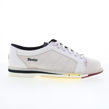 Dexter SST B785-19 Mens White Leather Lace Up Athletic Bowling Shoes 15 picture