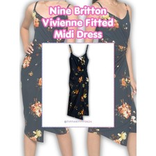 ❥ Nine Britton Vivienne Knit Fitted Midi Dress・Size M picture