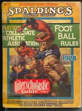 Spalding's Interscholastic Football Guide 1928-East Coast-high school-VG- picture