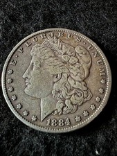 1884-P Morgan Silver Dollar Great 90% Silver Coin Very Nice SHIPS FREE (3) picture