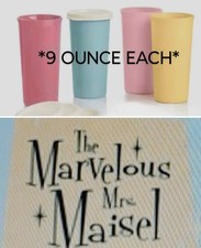 *SALE* Tupperware Vintage Collection 9oz Tumblers Liquid Tight Seals 4pc BPA FRE picture