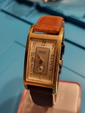 Vintage Gruen Curvex Wristwatch Gold Tone Watch - 22x44m New Battery picture