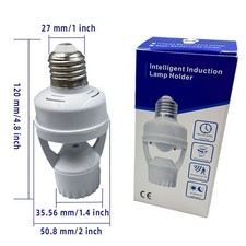 2-10 Pack Motion Sensor Light Socket Smart E26/E27 Screw Lamp Holder Auto ON/OFF picture