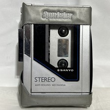 Sanyo M-G75 Stereo Vintage Cassette Player Japan Walkman TESTED With Case Works picture