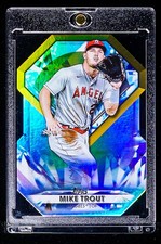 Mike Trout GOLD DIAMOND DIE CUT INSERT CARD Angels MVP picture
