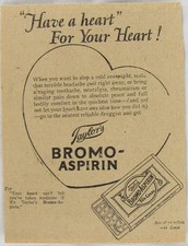 Vintage 1925 TAYLOR'S Bromo Aspirin Newspaper Print Ad picture