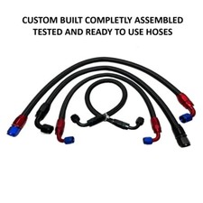 Premade Prefab 10AN Hose Stainless Braided CPE Fuel Oil Cooler Line with Fitting picture
