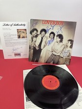 LOVERBOY signed Vinyl Album Reno, Reno, Smith (RIP),Frenette,Johnson  PSA LETTER picture