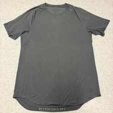Lululemon Drysense Shirt Mens Large Black Short Sleeve Athletic Better Each Day picture