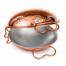 Traditional Hand Hammered Copper Cataplana Food Steamer Pot, Made in Portugal picture