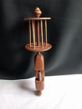 Antique Wooden Sewing Clamp Thread Winder picture