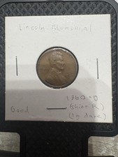 1960 D U.S. Lincoln Memorial Penny Cent Double D Mint Mark Error Coin picture