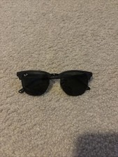 Ray-Ban RB 3716 186/58 Clubmaster Metal Sunglasses Black Polarized 51mm picture