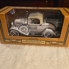 Ertl Collectibles 1930 Ford Model A Roadster Cargo Box 1:18 Silver Diecast picture