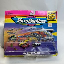 Vintage Micro Machines 40 Beach Party Galoob 10 Years Sealed 75030 1996 picture