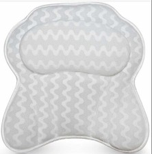 ZEN ZONE LUXURIOUS BATHTUB PILLOW ERGONOMIC SPA BATH CUSHION NECK & BACK SUPPORT picture