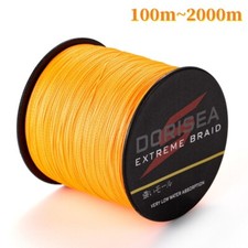 Dorisea 4/8 Strands 100M-2000M Orange PE Extreme Braided Fishing Line 6lb-300lb picture
