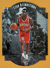 Upper Deck 1997-98 Collector's Choice Star Attractions Allen Iverson #SA9 76ers picture