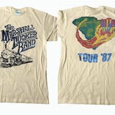 1987 80s vtg Marshall Tucker Band train tour 2 side Sand T shirt Unisex picture