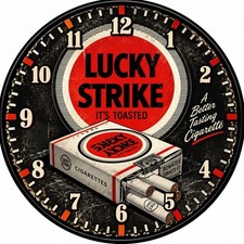 Lucky Strike Cigarette Advertising Clock ⏰ picture