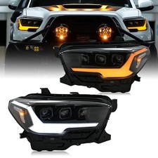 Full LED Projector Headlights For Toyota Tacoma 2016-2022 Head Lamps Sequential picture