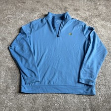 Masters Tech Light Blue 1/4 Zip Pullover Sweatshirt, Size M picture