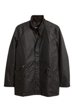NEW, BARBOUR men's Prestbury Waxed Cotton Jacket in Navy Size M #WAX330 picture