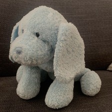 Baby Gund Stuffed  Puppy Puddles Plush 58009 Dog Plush Blue With Collar picture