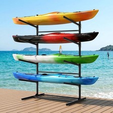 NAIZEA Kayak Storage Rack Freestanding Wall Mount 2 & 4 Tier Kayak Holder Stand picture